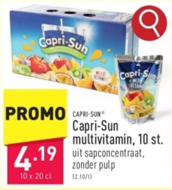 Capri Sun Multivitamin 10 X 20cl Promotie Bij ALDI