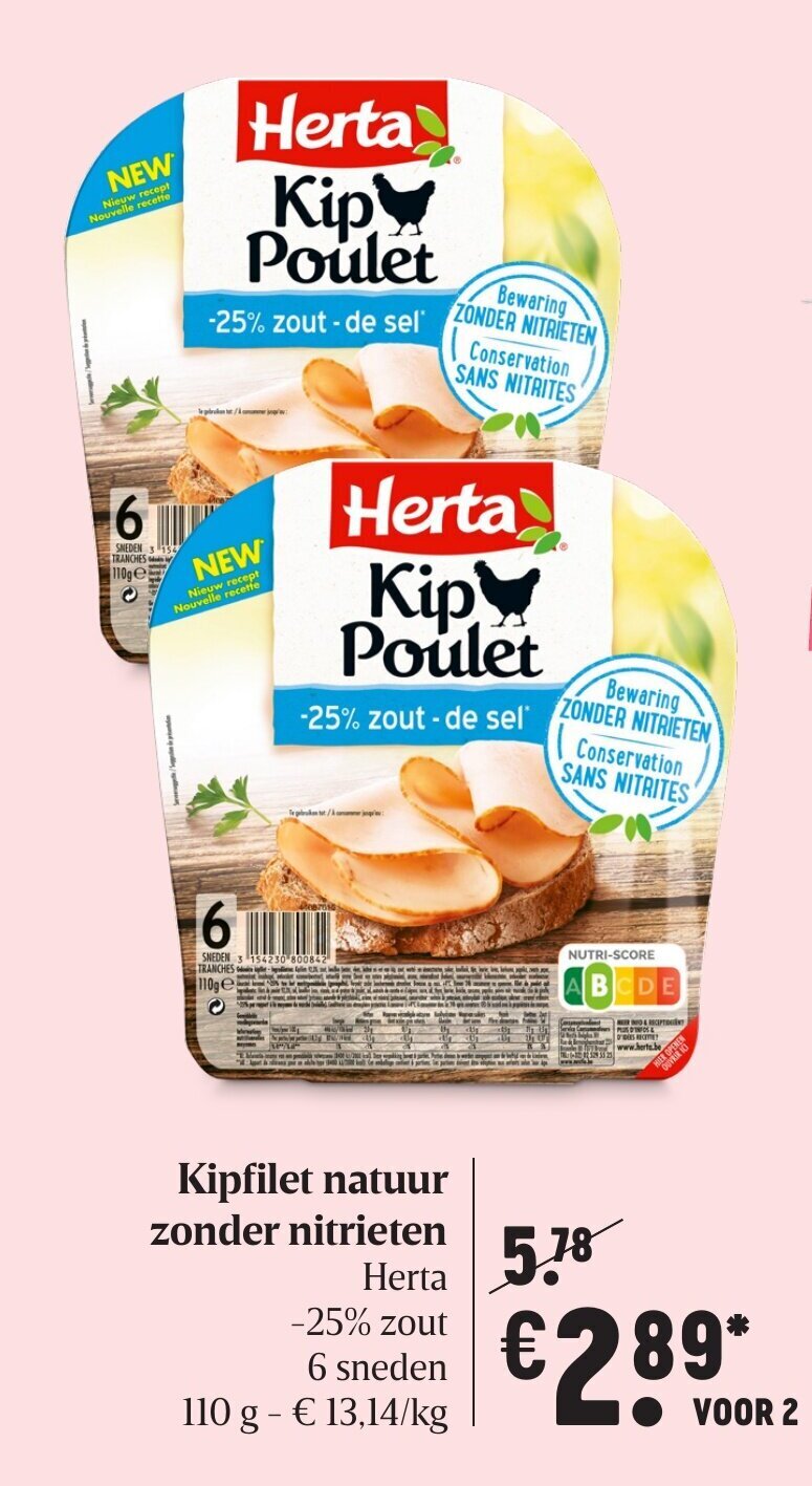 Kipfilet Natuur Zonder Nitrieten Promotie Bij Delhaize