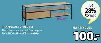 Trappedal Tv Meubel B120xH40xD33 Cm Promotie Bij Jysk