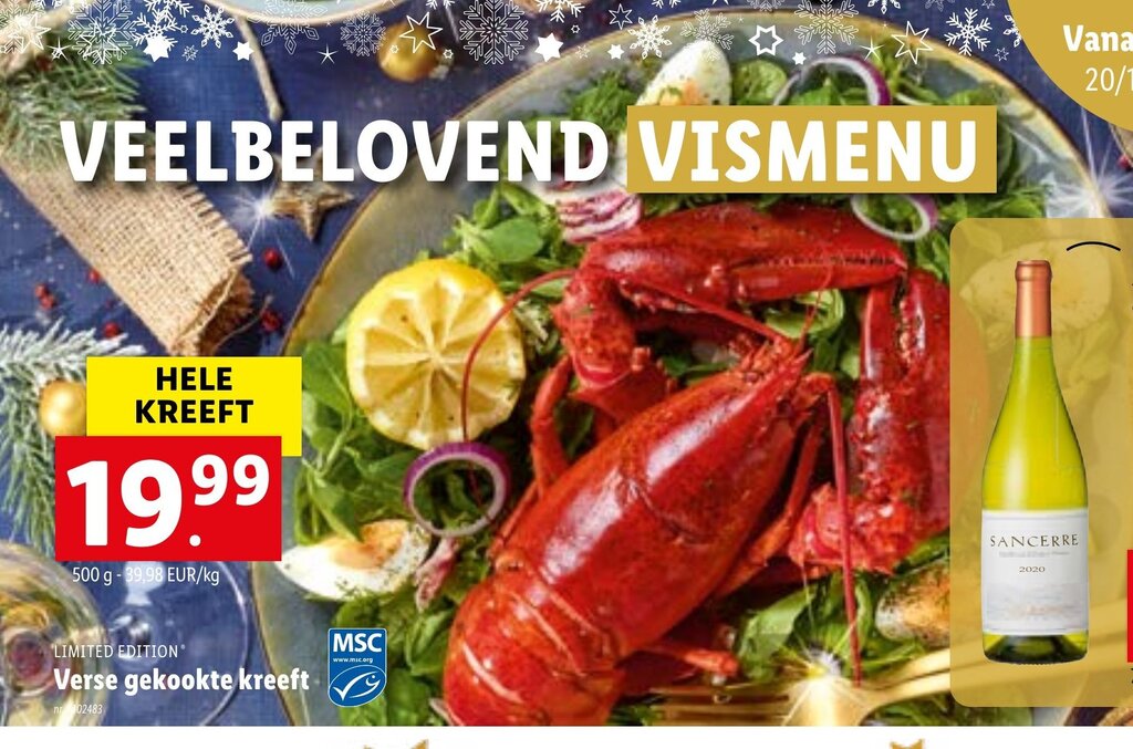 Limited Edition Verse Gekookte Kreeft G Promotie Bij Lidl