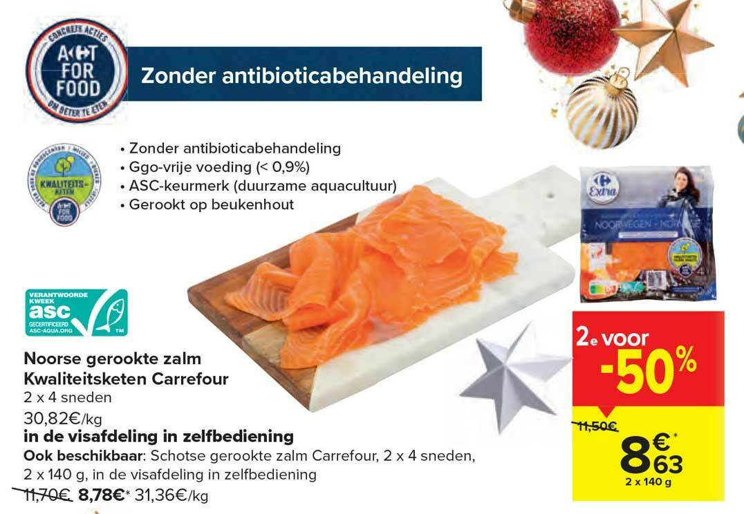 Noorse Gerookte Zalm Promotie Bij Carrefour