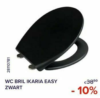 Wc Bril Ikaria Easy Zwart 10 Promotie Bij Euroshop