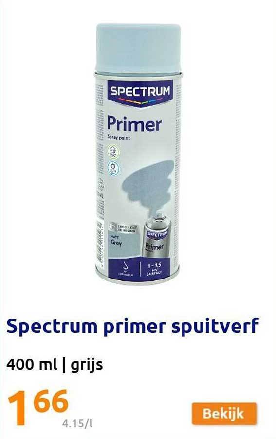 Spectrum Primer Spuitverf Promotie Bij Action