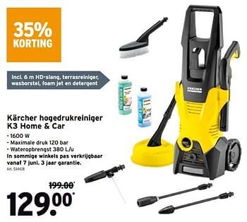 Kärcher hogedrukreiniger k3 home car promotie bij GAMMA