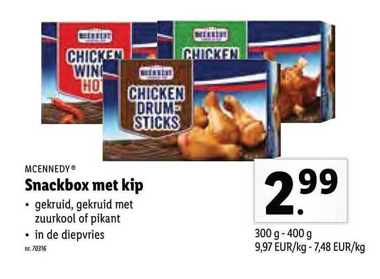 Mcennedy Snackbox Met Kip Promotie Bij Lidl