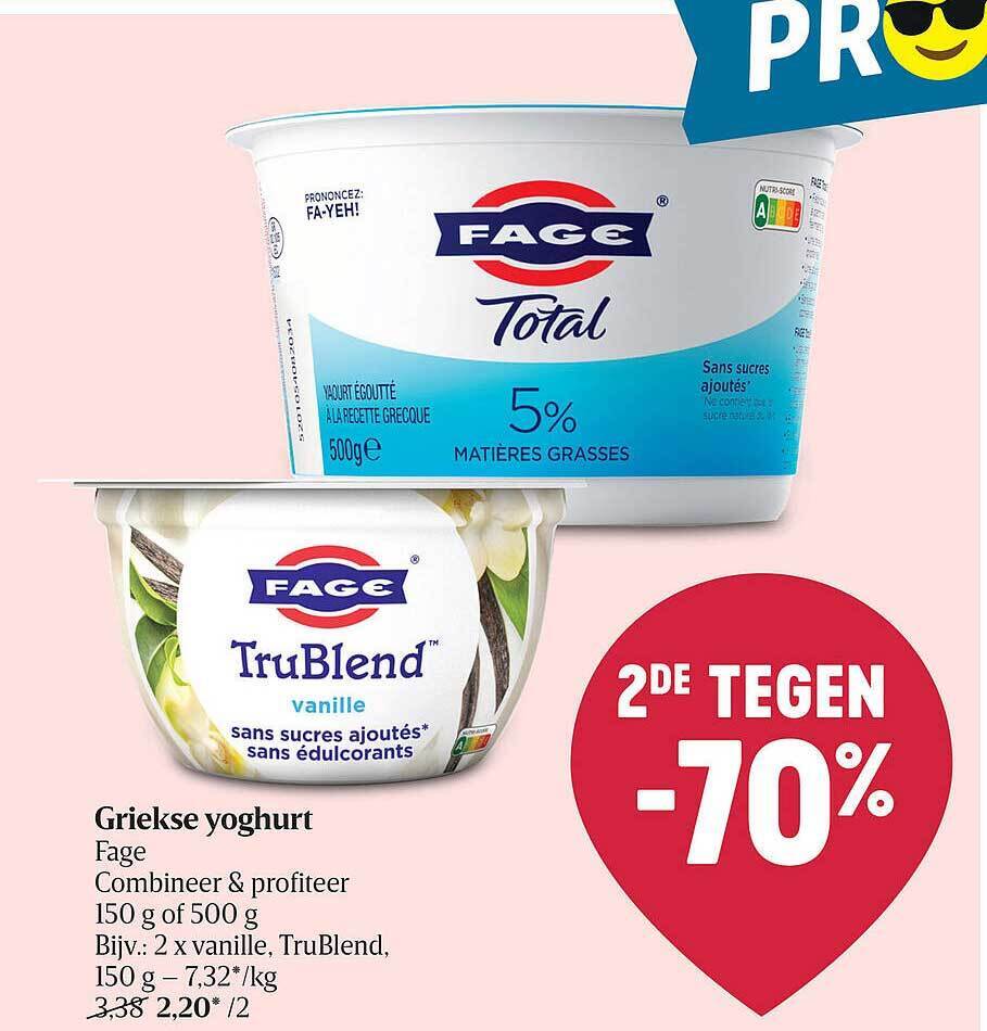 Griekse Yoghurt Fage Promotie Bij Delhaize