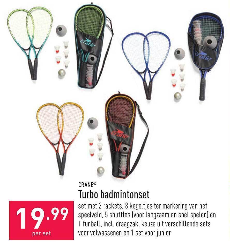 Turbo Badmintonset Promotie Bij Aldi