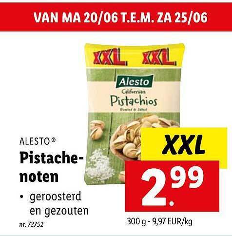 Alesto Pistache Noten Promotie Bij Lidl