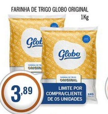 Farinha De Trigo Globo Original 1kg Oferta Na Central Supermercados