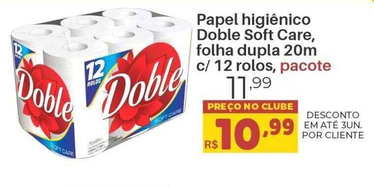 Papel Higi Nico Doble Soft Care Folha Dupla M C Rolos Oferta Na