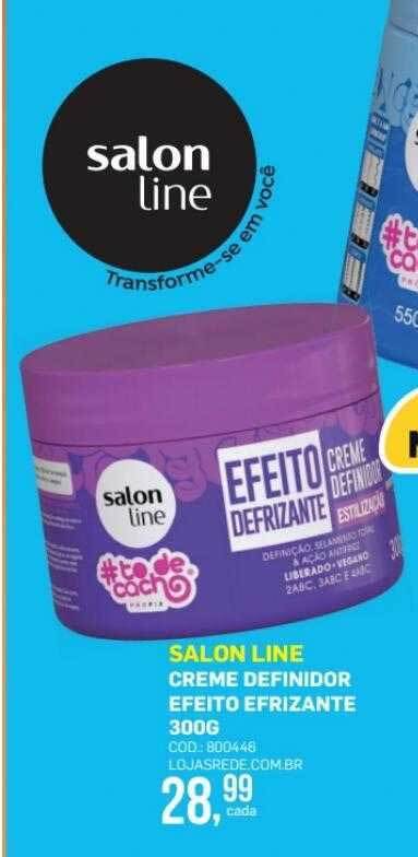 Salon Line Creme Definidor Efeito Efrizante Oferta Na Lojas Rede