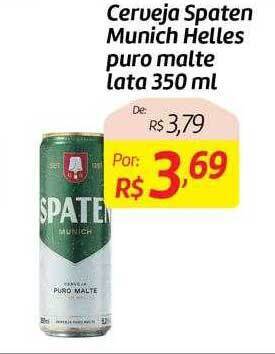 Cerveja Spaten Munich Helles Puro Malte Lata Oferta Na Comper