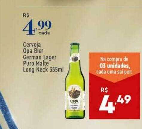 Cerveja Opa Bier German Lager Puro Malte Long Neck Oferta Na Supper Rissul