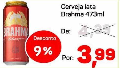 Cerveja Lata Brahma 473ml Oferta Na Supermercados ABC