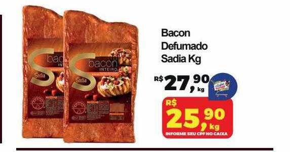 Bacon Defumado Sadia Kg Oferta Na Semar Supermercado