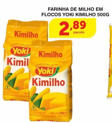 Farinha De Milho Em Flocos Yoki Kimilho G Oferta Na Rold O