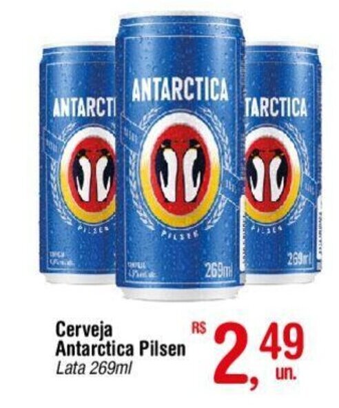 Cerveja Antarctica Pilsen Lata Ml Oferta Na Fort Atacadista