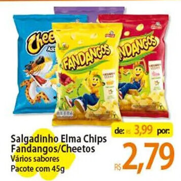 Salgadinho Elma Chips Fandangos Cheetos V Rios Sabores Pacote G