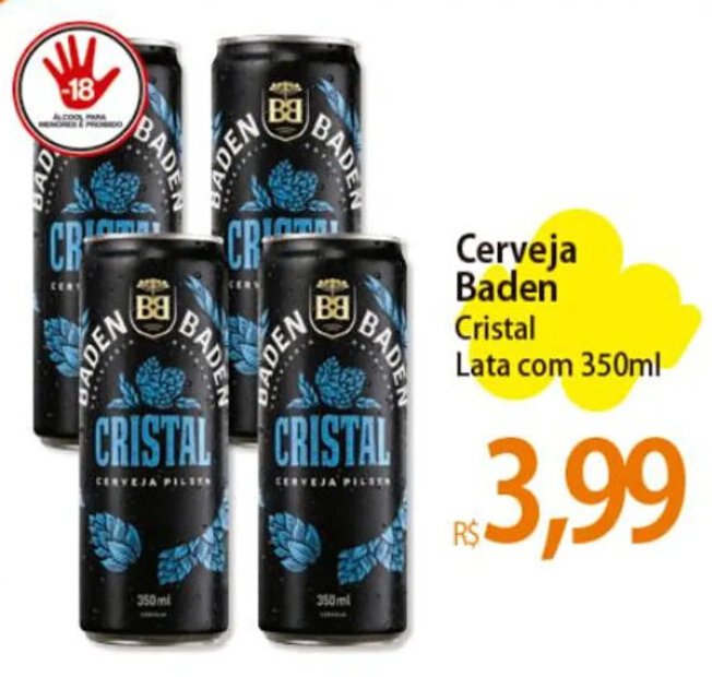 Cerveja Baden Cristal Lata Ml Oferta Na Atacad O