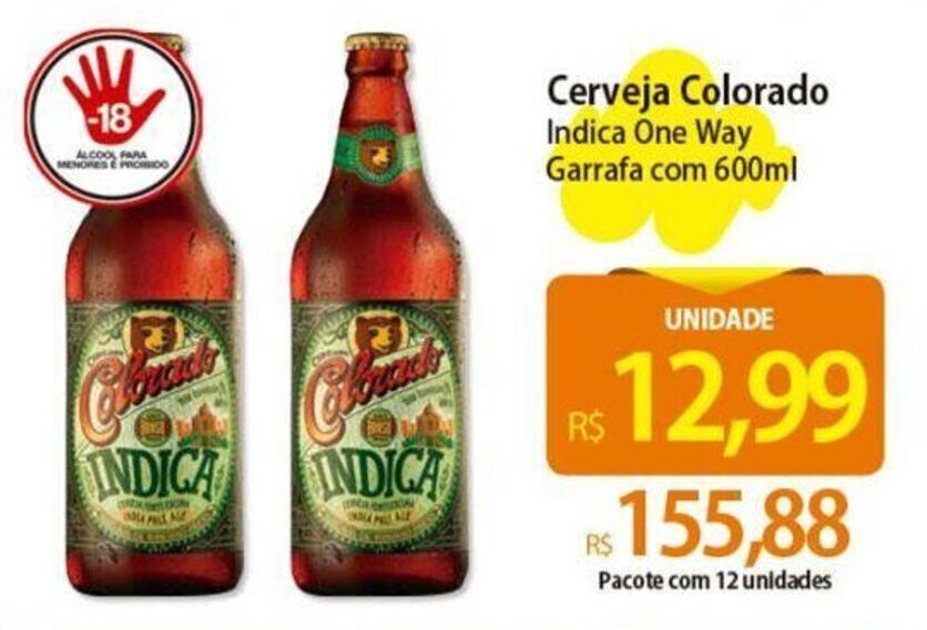 Cerveja Colorado Indica One Way Garrafa 600ml oferta na Atacadão