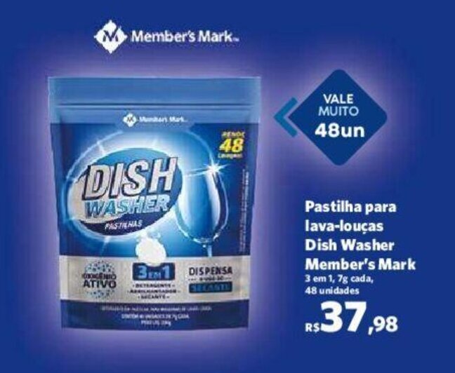 Pastilha Para Lava Lou As Dish Washer Member S Mark Oferta Na Sam S Club