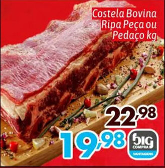 Costela Bovina Ripa Pe A Ou Peda O Kg Oferta Na Supermercados Big Compra