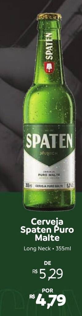 Cerveja Spaten Puro Malte Long Neck 355ml Oferta Na Hiperideal