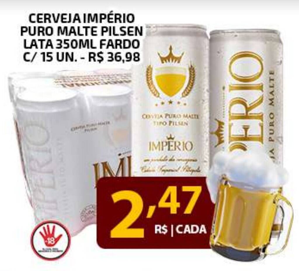 Cerveja Imp Rio Puro Malte Pilsen Lata Ml Fardo Cada Oferta Na