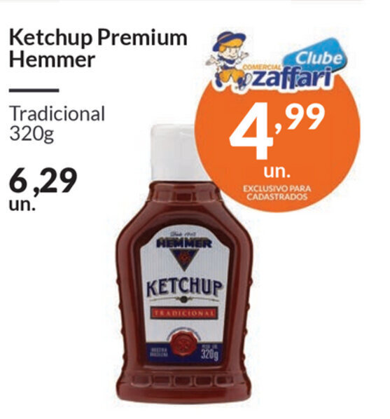 Ketchup Premium Hemmer G Oferta Na Comercial Zaffari