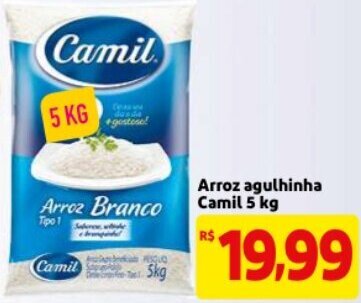 Arroz Agulhinha Camil 5kg Oferta Na Mercado Extra