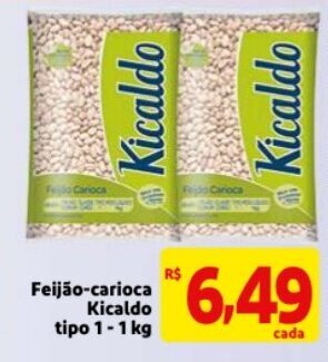 Feijao Carioca Kicaldo Tipo Kg Oferta Na Mercado Extra