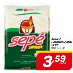 Arroz parboilizado sepé tipo 1 1 kg oferta na GBarbosa