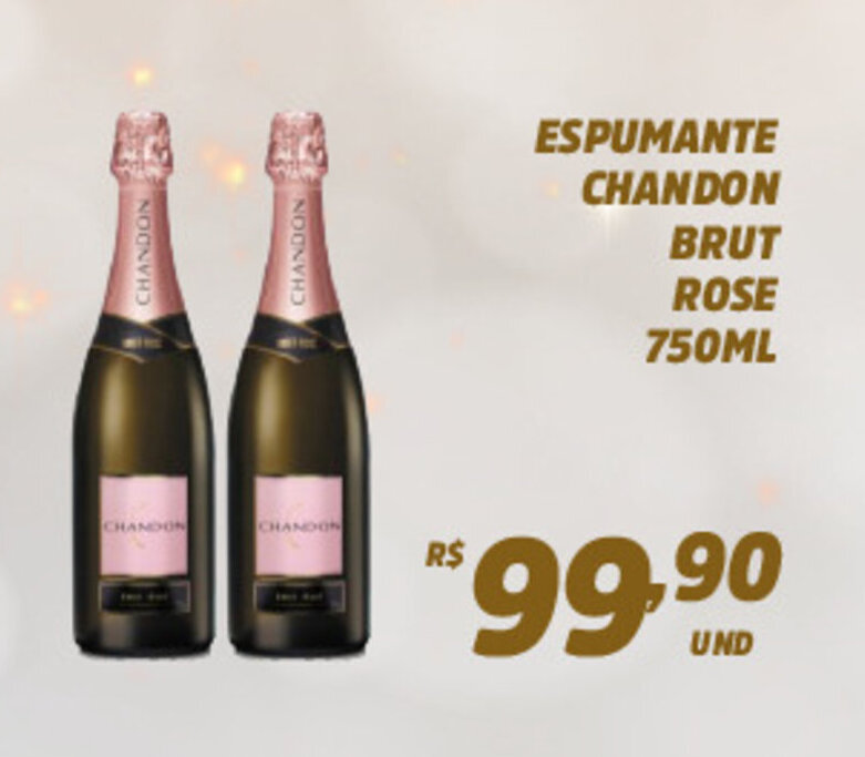 Espumante Chandon Brut Rose 750ml oferta na Atacadão Centro Sul