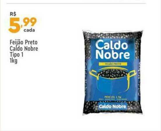 Feij O Preto Caldo Nobre Tipo Oferta Na Supper Rissul