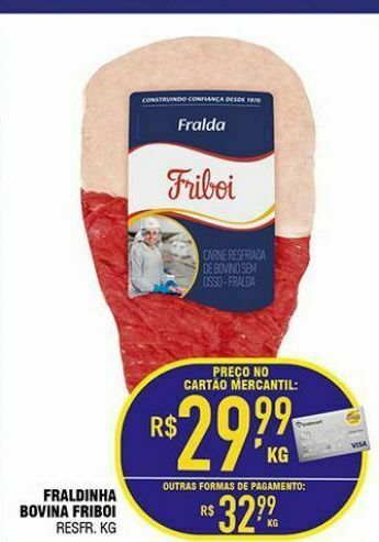 Fraldinha Bovina Friboi Kg Oferta Na Mercantil Rodrigues