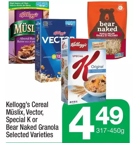 Kellogg S Cereal M Slix Vector Special K Or Bear Naked Granola Offer