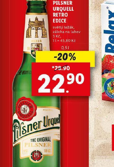 Pivo Pilsner Urquell Nab Dky V Lidl