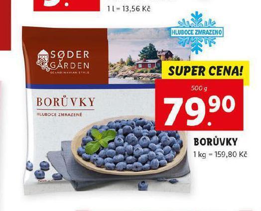 Borůvky nabídky v Lidl