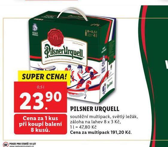 Pivo Pilsner Urquell Nab Dky V Lidl