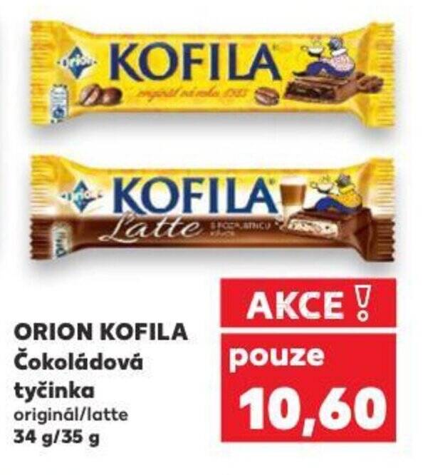 ORION KOFILA Čokoládová tyčinka nabídky v Kaufland