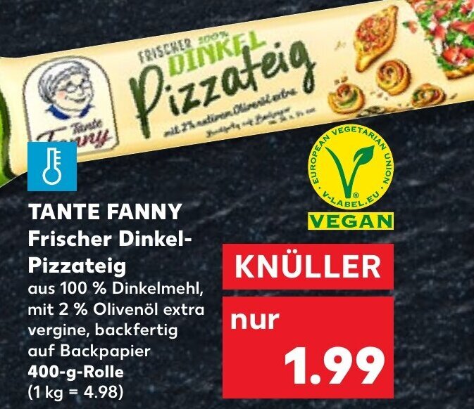 Tante Fanny Frischer Dinkel Pizzateig G Rolle Angebot Bei Kaufland