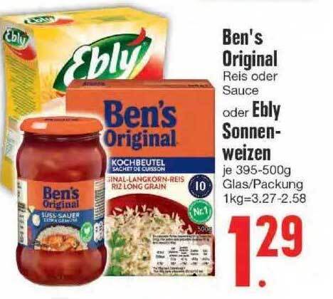 Ben S Original Oder Ebly Sonnenweizen Angebot Bei Edeka