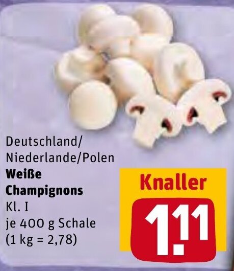 Wei E Champignons G Schale Angebot Bei Rewe