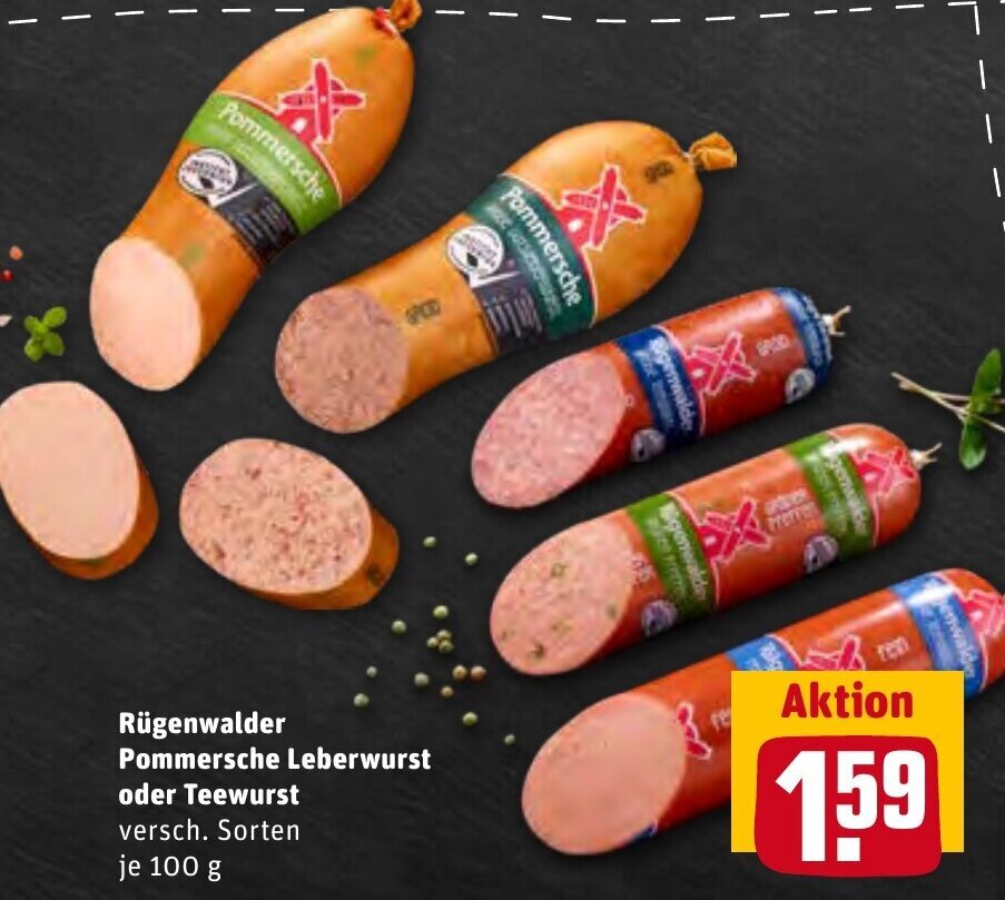 R Genwalder Pommersche Leberwurst Oder Teewurst G Angebot Bei Rewe