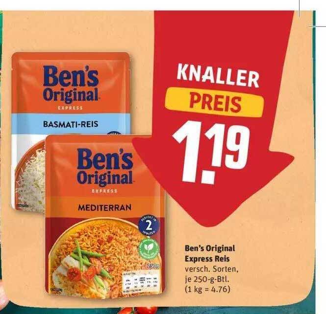 Ben S Original Express Reis Angebot Bei Rewe