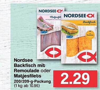 Nordsee Backfisch Mit Remoulade Oder Matjesfilets Angebot Bei Famila