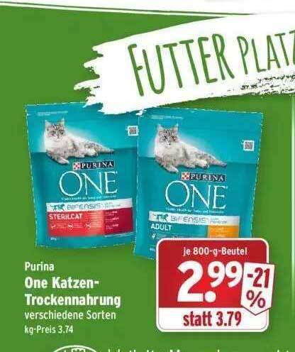 Purina One Katzen Trockennahrung Angebot Bei Wasgau