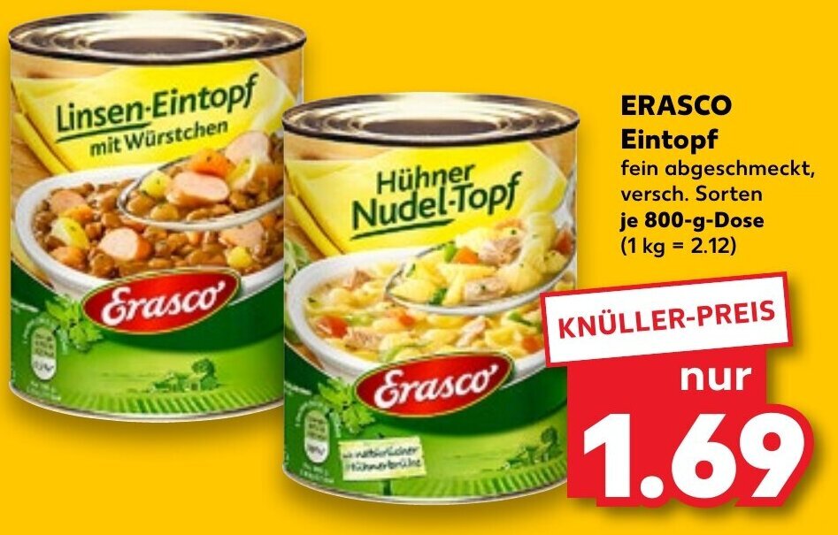 Erasco Eintopf G Dose Angebot Bei Kaufland