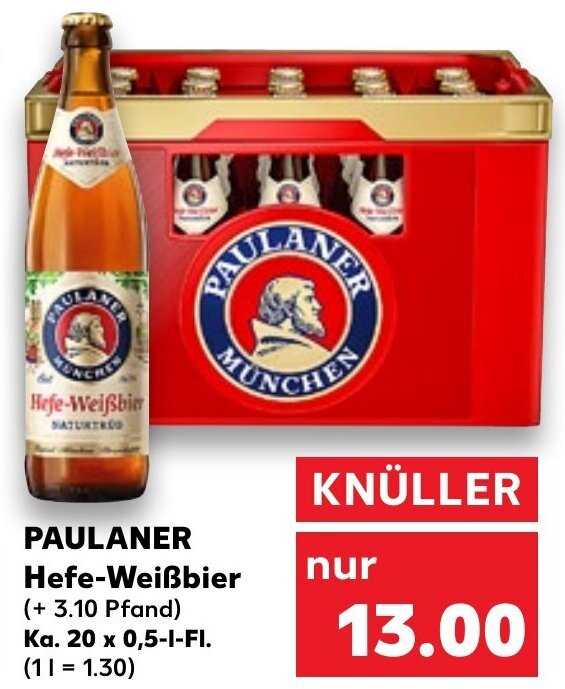 Paulaner Hefe Wei Bier Ka X L Fl Angebot Bei Kaufland