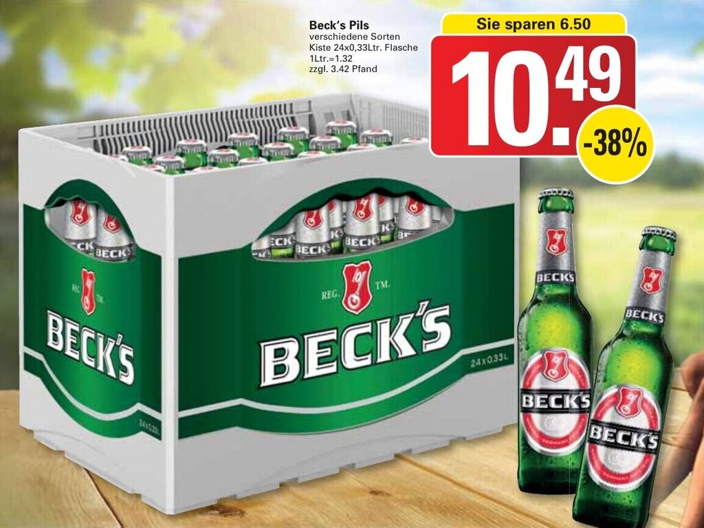 Beck S Pils Kiste 24x0 33Ltr Flasche Angebot Bei WEZ